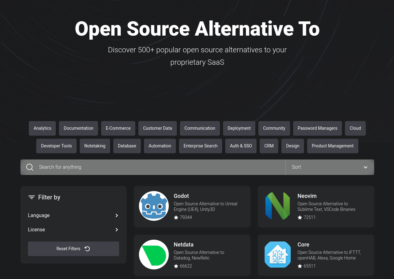 opensourcealternativeto